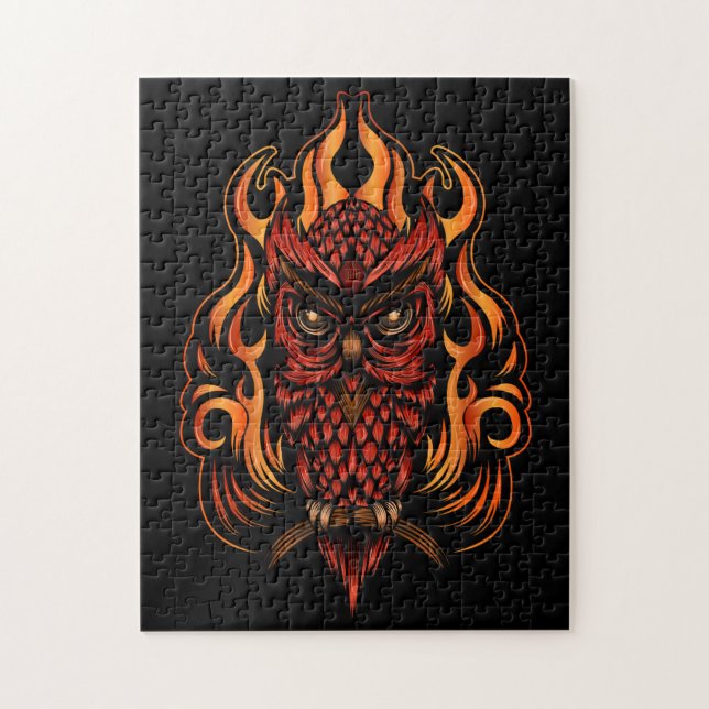 Fire Uggla Pussel (Vertikal)