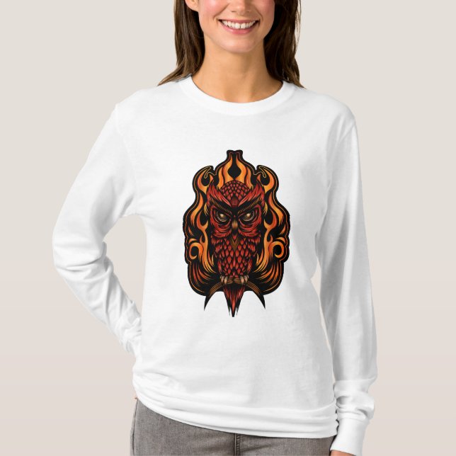 Fire Uggla T Shirt (Framsida)
