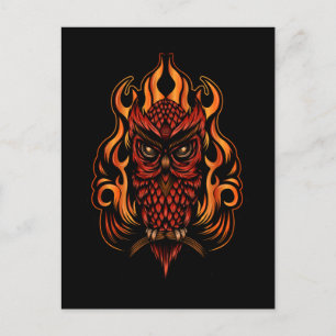 Fire Uggla Vykort