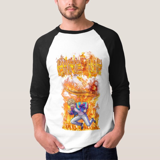 Fire Up T Shirt (Framsida)