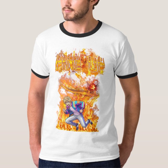 Fire Up T Shirt (Framsida)