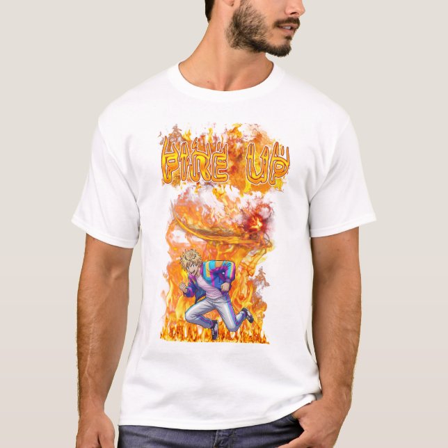 Fire Up T Shirt (Framsida)