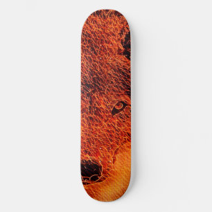 Fire Varg Airbrush Inslag Anpassningsbar Pro Park Old School Skateboard Bräda 18 Cm