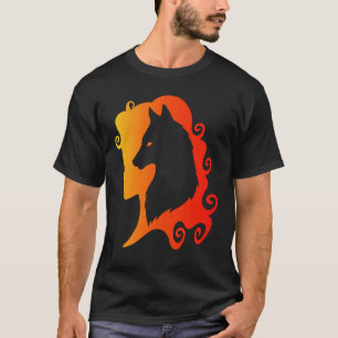 Fire Varg Spirit Totem Animal Guide Pagan Wicca Ch T Shirt