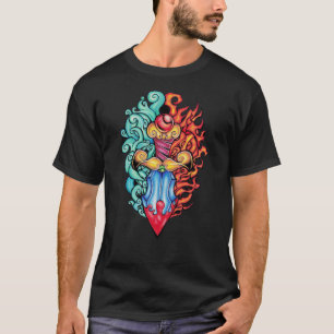 Fire & Vatten Dagger Tattoo T Shirt