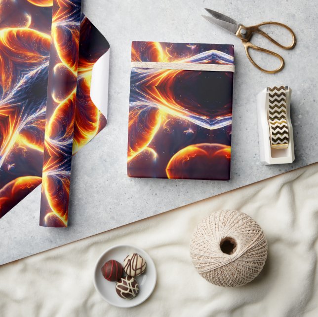 Fire Vatten Space Presentpapper (Hantverk)