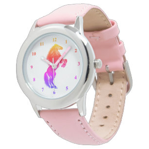 Fire Vild Horse Watch - Rainbow Färg Armbandsur