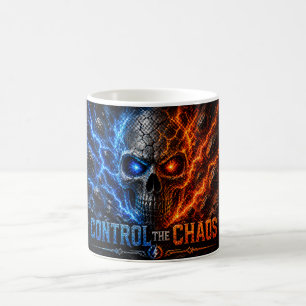 Fire vs Ice Skull 3D Tröja – Kaffemugg