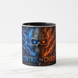 Fire vs Ice Skull 3D Tröja – Mugg