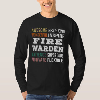Fire Warden  Appreciation T Shirt
