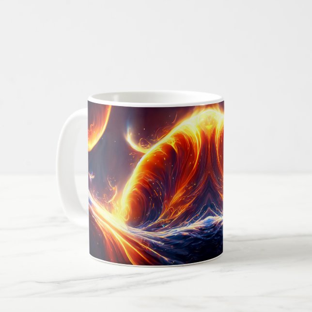 Fire Water Space Kaffemugg (Framsida vänster)