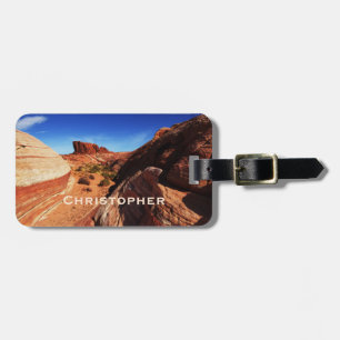 Fire Wave Valley of Fire Namn Southwest Travel Bag Bagagebricka