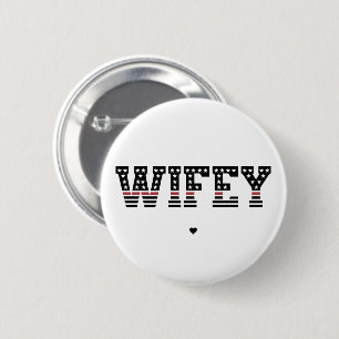 Fire Wifey Thin Red Line Firefighter Fireman-frukt Knapp