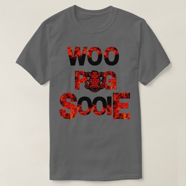 Fire Woo Gris Sooie T Shirt (Design framsida)
