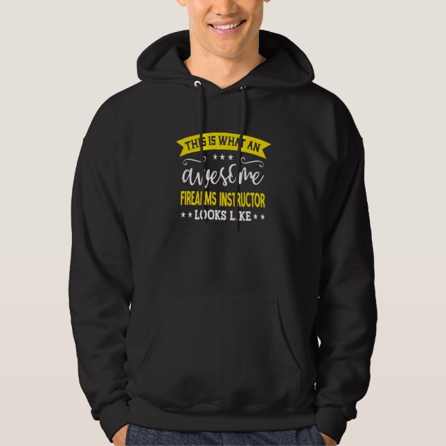 Firearms Instructor Job Title Employee Firearms In Hoodie (Framsida)
