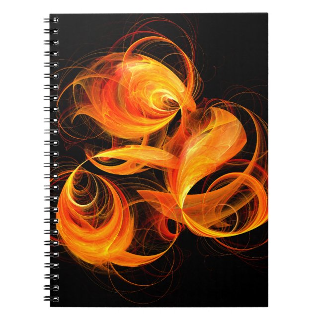 Fireball Abstrakt Art-anteckningsbok Anteckningsbok (Framsidan)