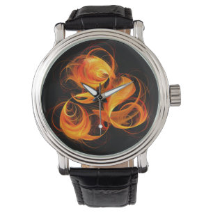 Fireball Abstrakt Art Armbandsur