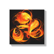 Fireball Abstrakt Art Black and White