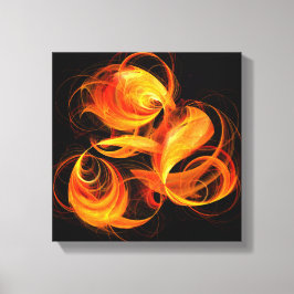 Fireball Abstrakt Art Black and White Canvastryck