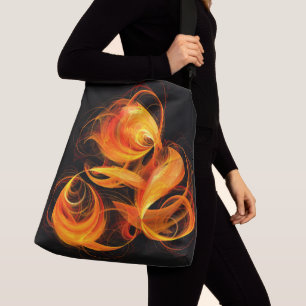 Fireball Abstrakt Art Kor Body Axelväska