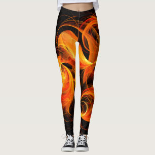 Fireball Abstrakt Art Leggings