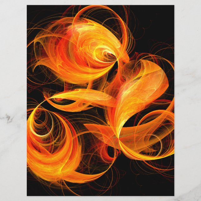 Fireball Abstrakt Art Letterhead (Framsida)