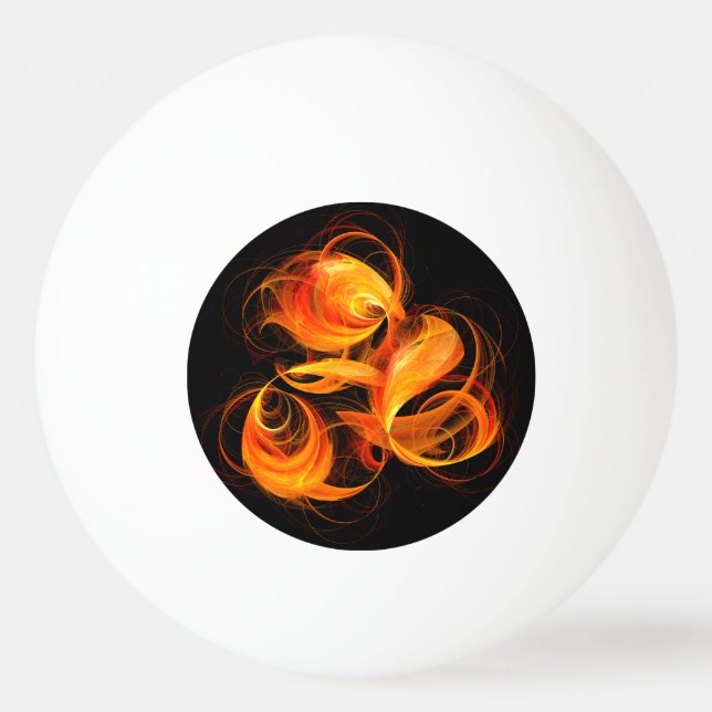 Fireball Abstrakt Art Pingisboll (Framsidan)