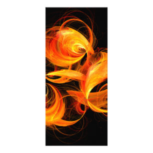 Fireball Abstrakt Art-rackkort Reklamkort