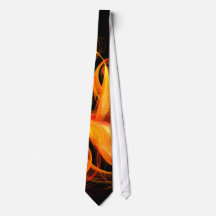 Fireball Abstrakt Art Tie