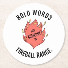 Fireball D&D-Underlägg Underlägg Papper Rund