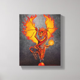 Fireball Dragon 8 x 10-Kanvastryck Canvastryck