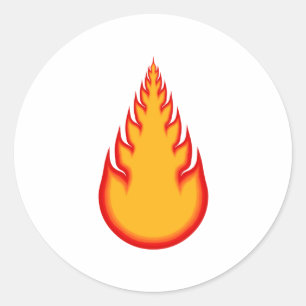 Fireball-grafik: Brand Boll: Flamor Runt Klistermärke