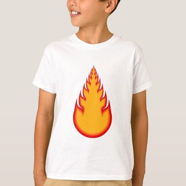 Fireball-grafik: Brand Boll: Flamor Tee Shirt (Framsida)