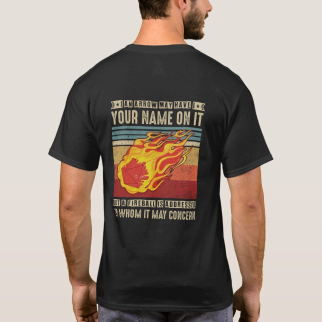 Fireball kan ha ditt namn på den t shirt (Baksida)