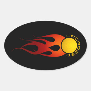 Fireball Ovalt Klistermärke
