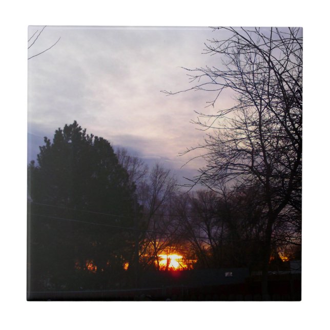 Fireball Sunrise Tile Kakelplatta (Framsidan)