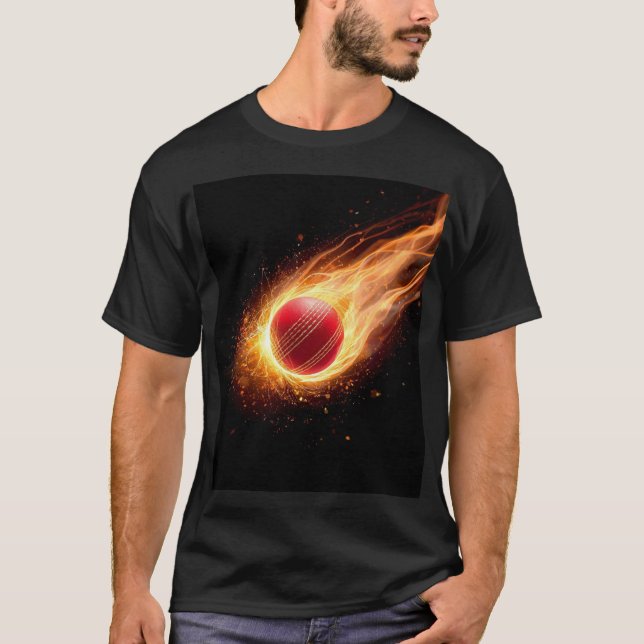 Fireball T20 Cricket Graphic Shirt T (Framsida)
