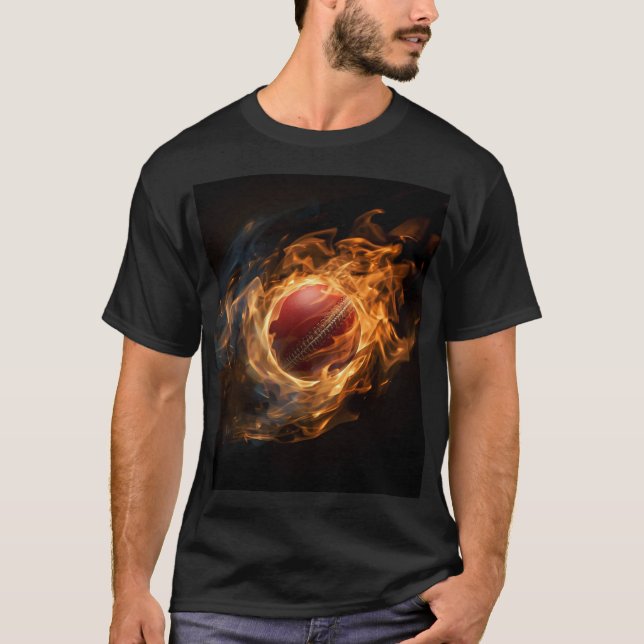 Fireball T20 Cricket Graphic Shirt T (Framsida)