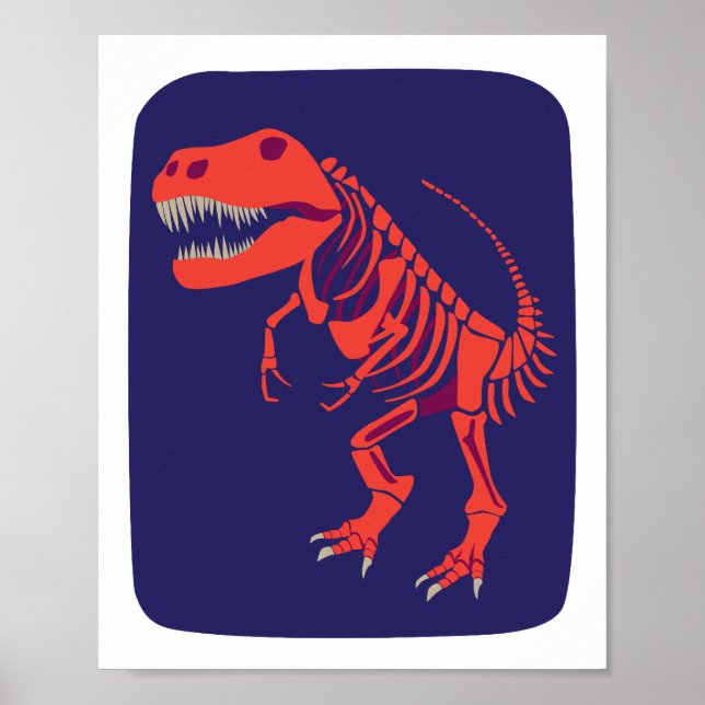 Fireball T-Rex-utskrift Poster (Framsidan)