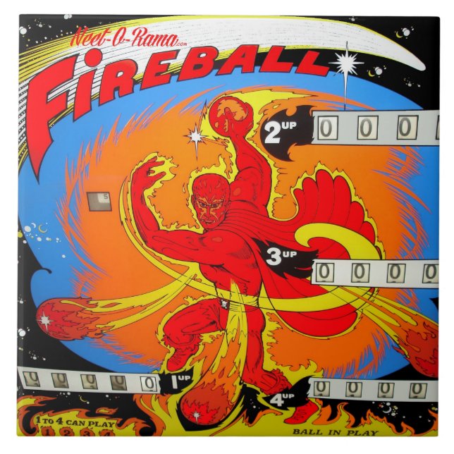 FireballPinball Kakelplatta (Framsidan)