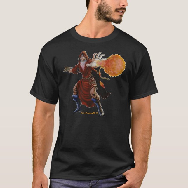 Fireballtrollkarlskjorta T Shirt (Framsida)