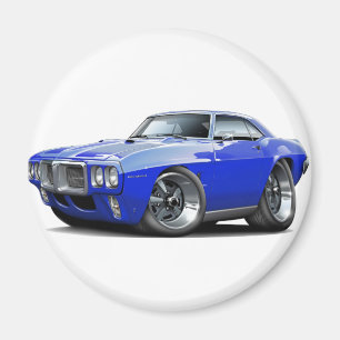 Firebird blåttbil 1969 magnet