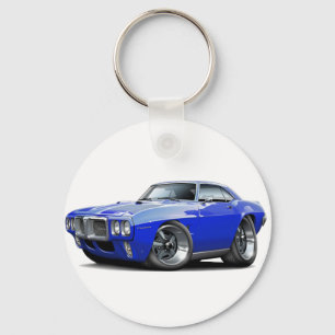 Firebird blåttbil 1969 nyckelring