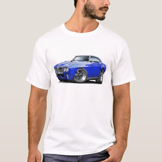 Firebird blåttbil 1969 tee (Framsida)