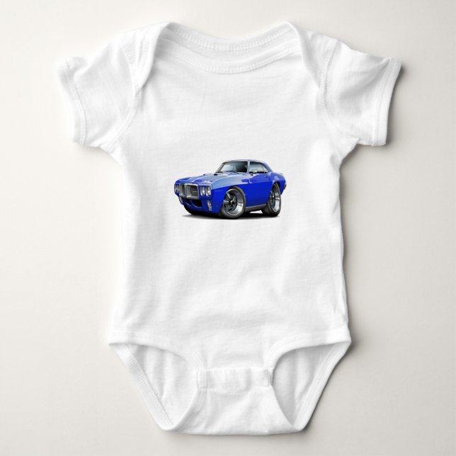 Firebird blåttbil 1969 tee (Framsida)