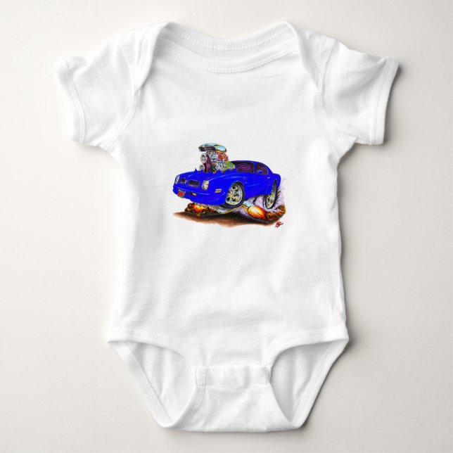 Firebird blåttbil 1974-76 tee shirt (Framsida)