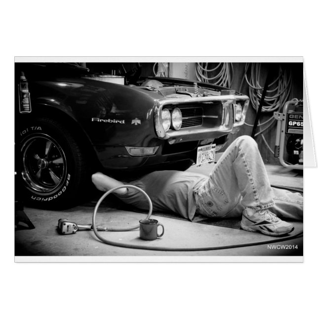 Firebird Mechanic Hälsningskort (Framsidan Horizontal)