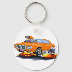 Firebird orangebil 1969 nyckelring