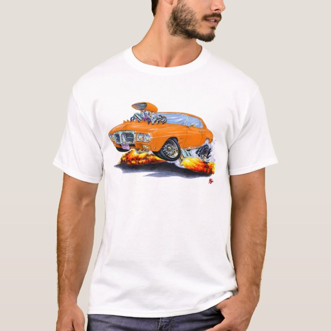 Firebird orangebil 1969 t-shirt (Framsida)