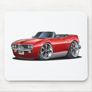 Firebird röd cabriolet 1967 musmatta